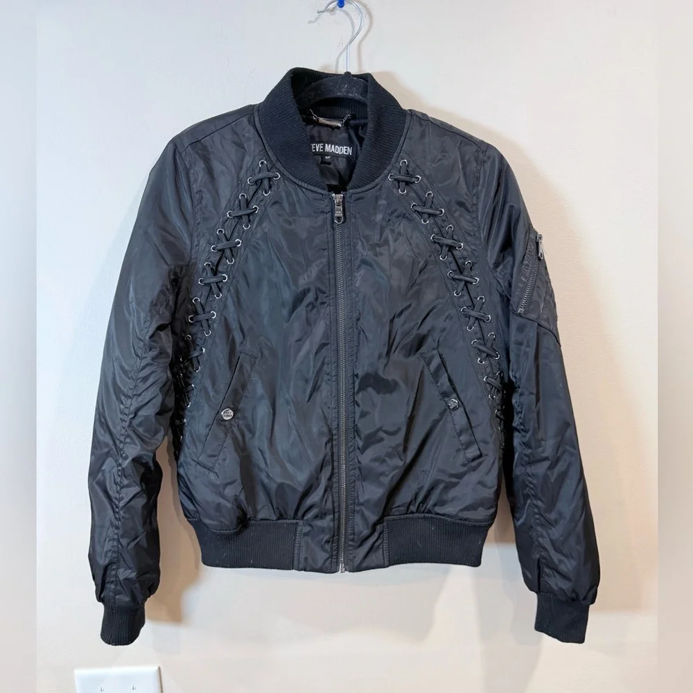 🔥Steve Madden Black Women's Jacket Size S EC🔥